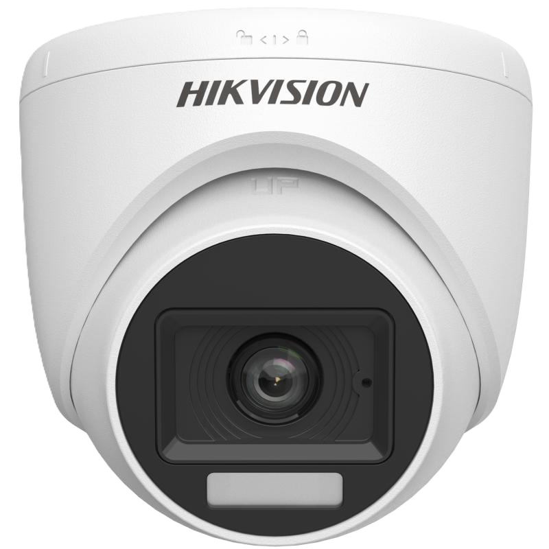 2MP Smart Hybrid Light Audio Fixed Turret Camera - DS-2CE76D0T-LPFS 